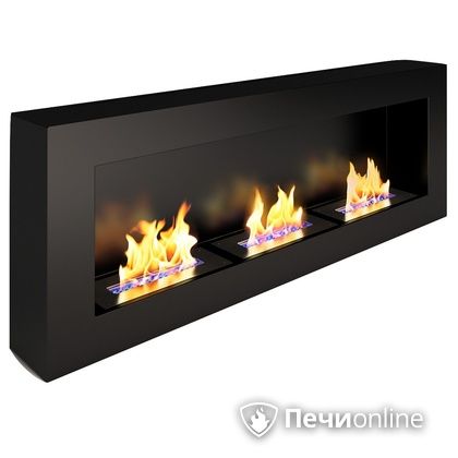 Биокамин ЭкоЛайф Fire Line black burgundy в Курске